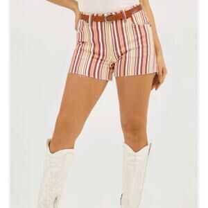 Wrangler Striped Retro Cowboy Denim Shorts 29 size 7